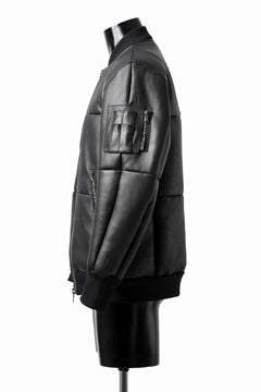 画像をギャラリービューアに読み込む, ierib exclusive ma-1 bomber jacket / toskana sheep shearling mouton (BLACK x BLACK)