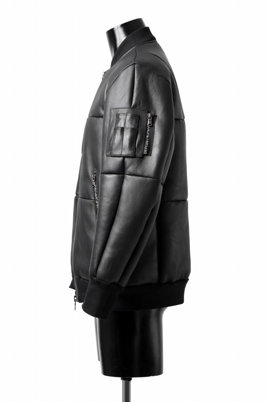 画像をギャラリービューアに読み込む, ierib exclusive ma-1 bomber jacket / toskana sheep shearling mouton (BLACK x BLACK)