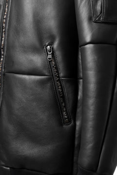 画像をギャラリービューアに読み込む, ierib exclusive ma-1 bomber jacket / toskana sheep shearling mouton (BLACK x BLACK)