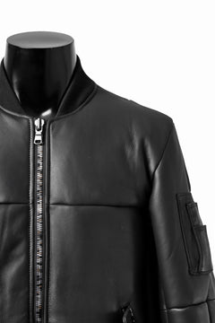 画像をギャラリービューアに読み込む, ierib exclusive ma-1 bomber jacket / toskana sheep shearling mouton (BLACK x BLACK)