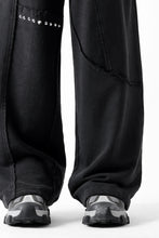 Load image into Gallery viewer, Feng Chen Wang PANELLED STRAIGHT SWEATPANTS (BLACK)