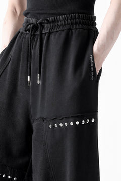 Load image into Gallery viewer, Feng Chen Wang PANELLED STRAIGHT SWEATPANTS (BLACK)