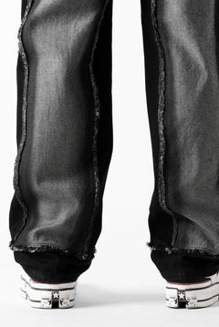 Load image into Gallery viewer, Feng Chen Wang RAW EDGE PATCHWORK TROUSERS (BLACK)