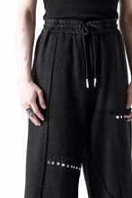 Load image into Gallery viewer, Feng Chen Wang PANELLED STRAIGHT SWEATPANTS (BLACK)