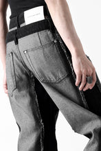 Load image into Gallery viewer, Feng Chen Wang RAW EDGE PATCHWORK TROUSERS (BLACK)