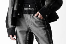 Load image into Gallery viewer, Feng Chen Wang RAW EDGE PATCHWORK TROUSERS (BLACK)