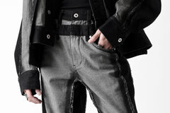 Load image into Gallery viewer, Feng Chen Wang RAW EDGE PATCHWORK TROUSERS (BLACK)