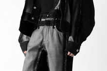 Load image into Gallery viewer, Feng Chen Wang RAW EDGE PATCHWORK TROUSERS (BLACK)