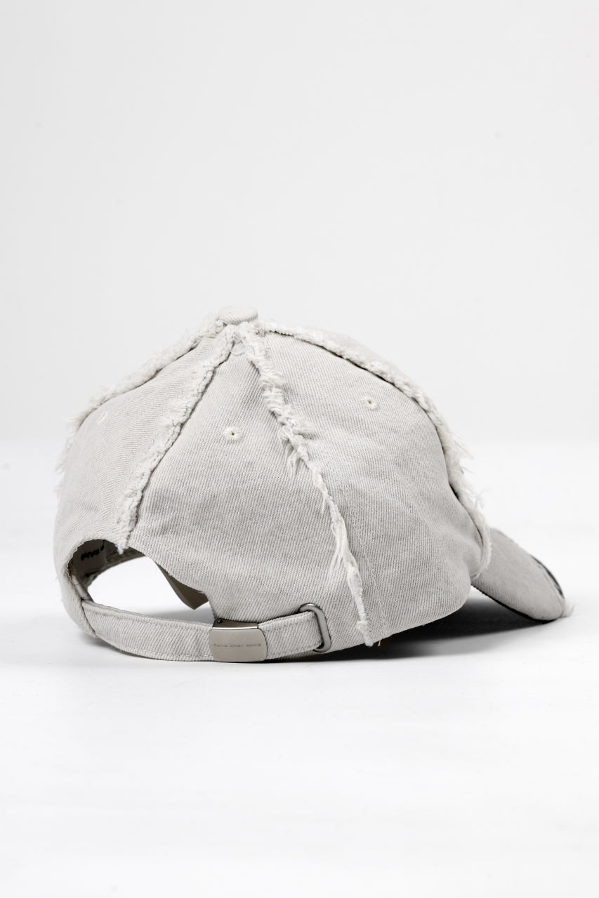 画像をギャラリービューアに読み込む, Feng Chen Wang GREY DENIM SANDING FINISHING CAP (GREY)