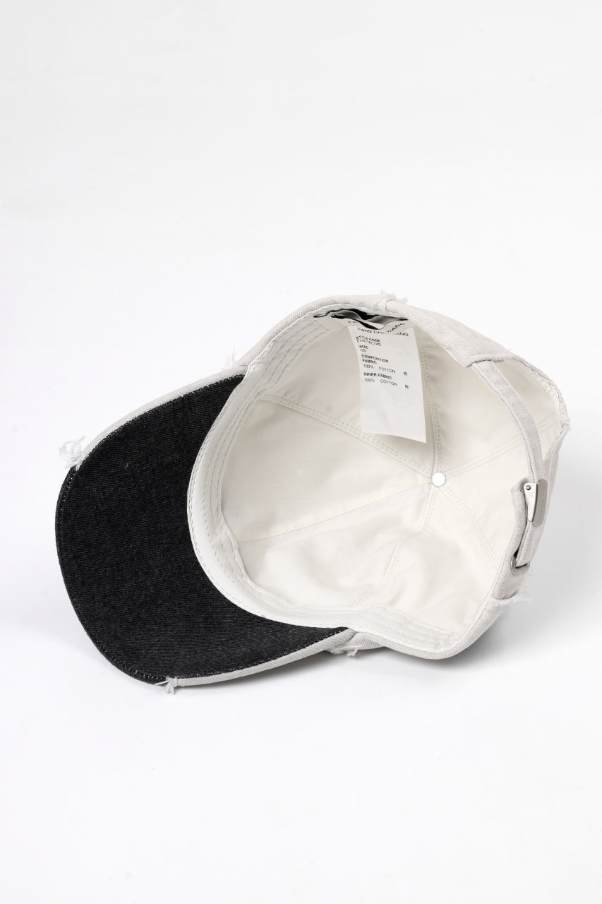 画像をギャラリービューアに読み込む, Feng Chen Wang GREY DENIM SANDING FINISHING CAP (GREY)
