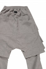 画像をギャラリービューアに読み込む, A.F ARTEFACT LAYERED BOOTS CUT PANTS / SYNTHETIC SUEDE LEATHER (GREY)