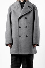画像をギャラリービューアに読み込む, TARO HORIUCHI / th products Marine Over Coat / active setter tweed knit (gray)