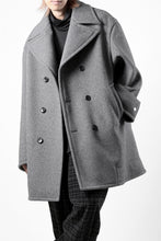 画像をギャラリービューアに読み込む, TARO HORIUCHI / th products Marine Over Coat / active setter tweed knit (gray)