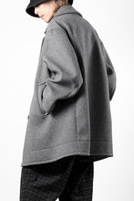 画像をギャラリービューアに読み込む, TARO HORIUCHI / th products Marine Over Coat / active setter tweed knit (gray)