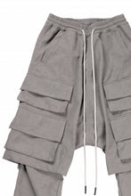 画像をギャラリービューアに読み込む, A.F ARTEFACT LAYERED BOOTS CUT PANTS / SYNTHETIC SUEDE LEATHER (GREY)