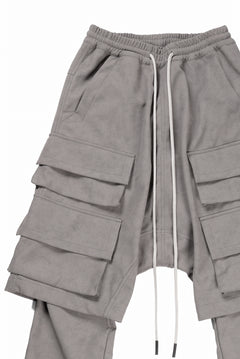 画像をギャラリービューアに読み込む, A.F ARTEFACT LAYERED BOOTS CUT PANTS / SYNTHETIC SUEDE LEATHER (GREY)