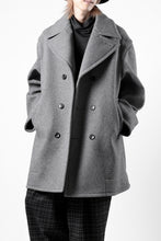 画像をギャラリービューアに読み込む, TARO HORIUCHI / th products Marine Over Coat / active setter tweed knit (gray)