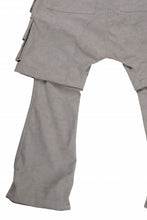 画像をギャラリービューアに読み込む, A.F ARTEFACT LAYERED BOOTS CUT PANTS / SYNTHETIC SUEDE LEATHER (GREY)