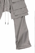 画像をギャラリービューアに読み込む, A.F ARTEFACT LAYERED BOOTS CUT PANTS / SYNTHETIC SUEDE LEATHER (GREY)