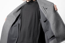 画像をギャラリービューアに読み込む, TARO HORIUCHI / th products Marine Over Coat / active setter tweed knit (gray)