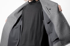 画像をギャラリービューアに読み込む, TARO HORIUCHI / th products Marine Over Coat / active setter tweed knit (gray)
