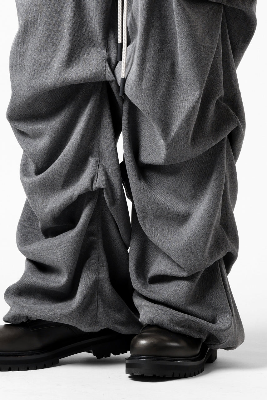 画像をギャラリービューアに読み込む, A.F ARTEFACT EXTREME WIDE BAGGY PANTS / SERGE TWILL (L.GREY)