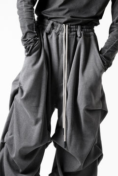 画像をギャラリービューアに読み込む, A.F ARTEFACT EXTREME WIDE BAGGY PANTS / SERGE TWILL (L.GREY)
