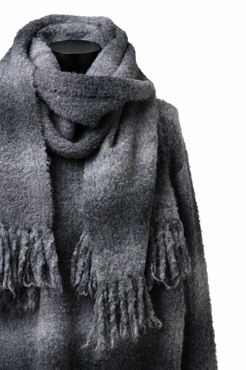 画像をギャラリービューアに読み込む, TARO HORIUCHI / th products Inflated Scarf / 1/4.5 kasuri loop knit (mono)