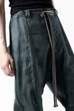 画像をギャラリービューアに読み込む, A.F ARTEFACT CURVED LONG PANTS / LINEN TWILL (GREEN)