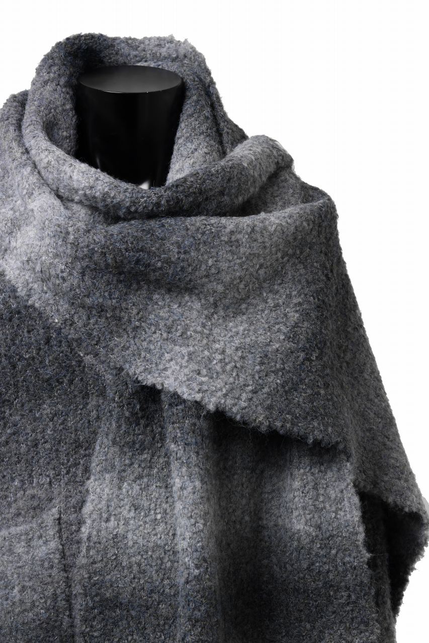 画像をギャラリービューアに読み込む, TARO HORIUCHI / th products Inflated Cardigan / 1/4.5 kasuri loop knit (mono)