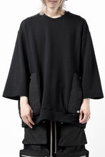 画像をギャラリービューアに読み込む, A.F ARTEFACT FLAP-DETAIL COMBINATION TOPS (BLACK)