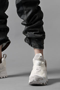 画像をギャラリービューアに読み込む, BORIS BIDJAN SABERI CROPPED TROUSER / VINYL PROCESSED & NICKEL PRESSED & ACID DYED "P15.4 CUSTOM BF-FKU10002" (DIRTY ACID DENIM)