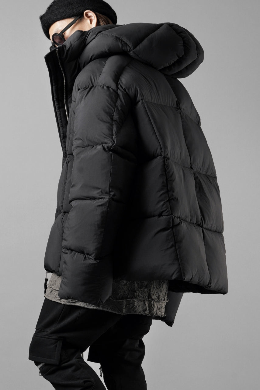 画像をギャラリービューアに読み込む, thom/krom BIG HOODIE OVERSIZED JACKET / WARM PUFFER (BLACK)