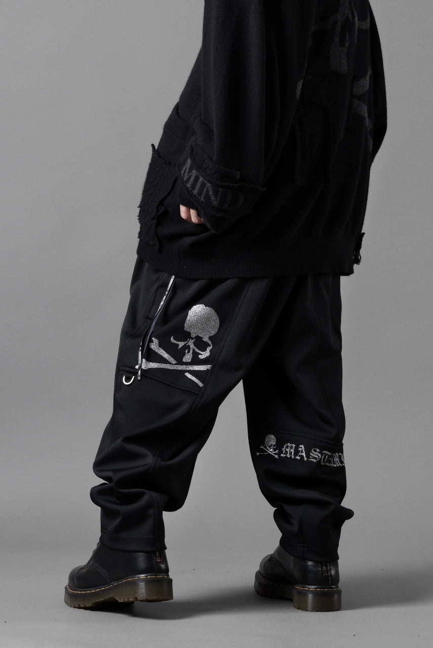 画像をギャラリービューアに読み込む, mastermind JAPAN WIDE FIT TROUSERS / HIGH END STRETCH JERSEY (BLACK)