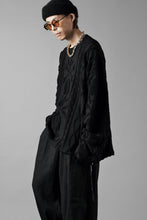 Load image into Gallery viewer, MASTERMIND WORLD OG ARAN SWEAT SHIRT (BLACK)