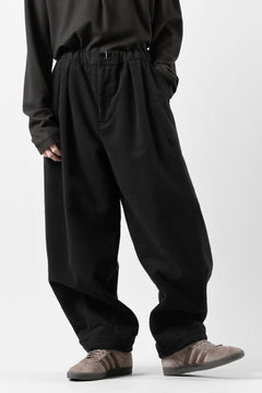 画像をギャラリービューアに読み込む, CAPERTICA BALLOON PANTS / NAPPING MOLESKIN (BLACK)