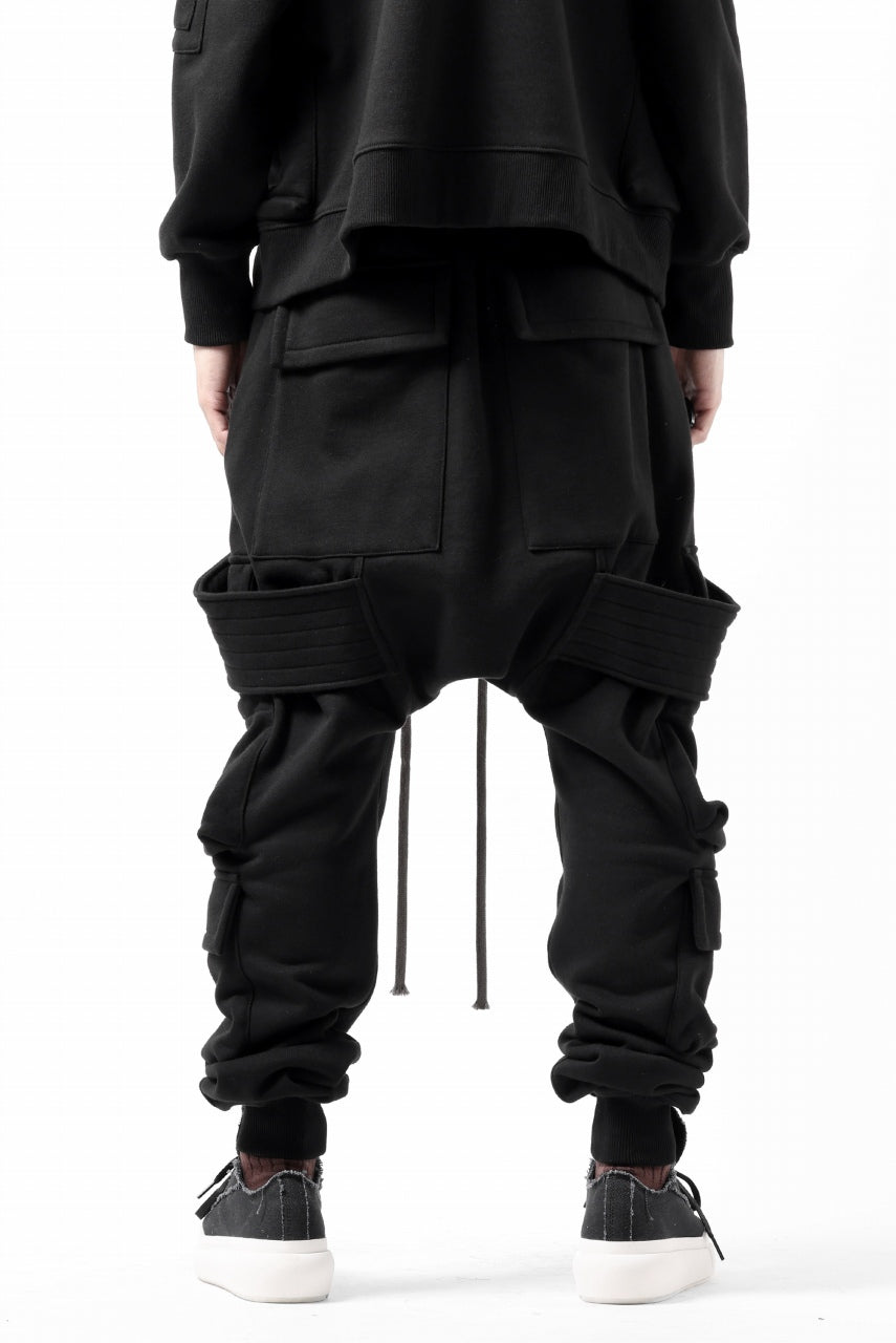 画像をギャラリービューアに読み込む, A.F ARTEFACT BELTED FLAP ZIP SARROUEL CARGO PANTS (BLACK)