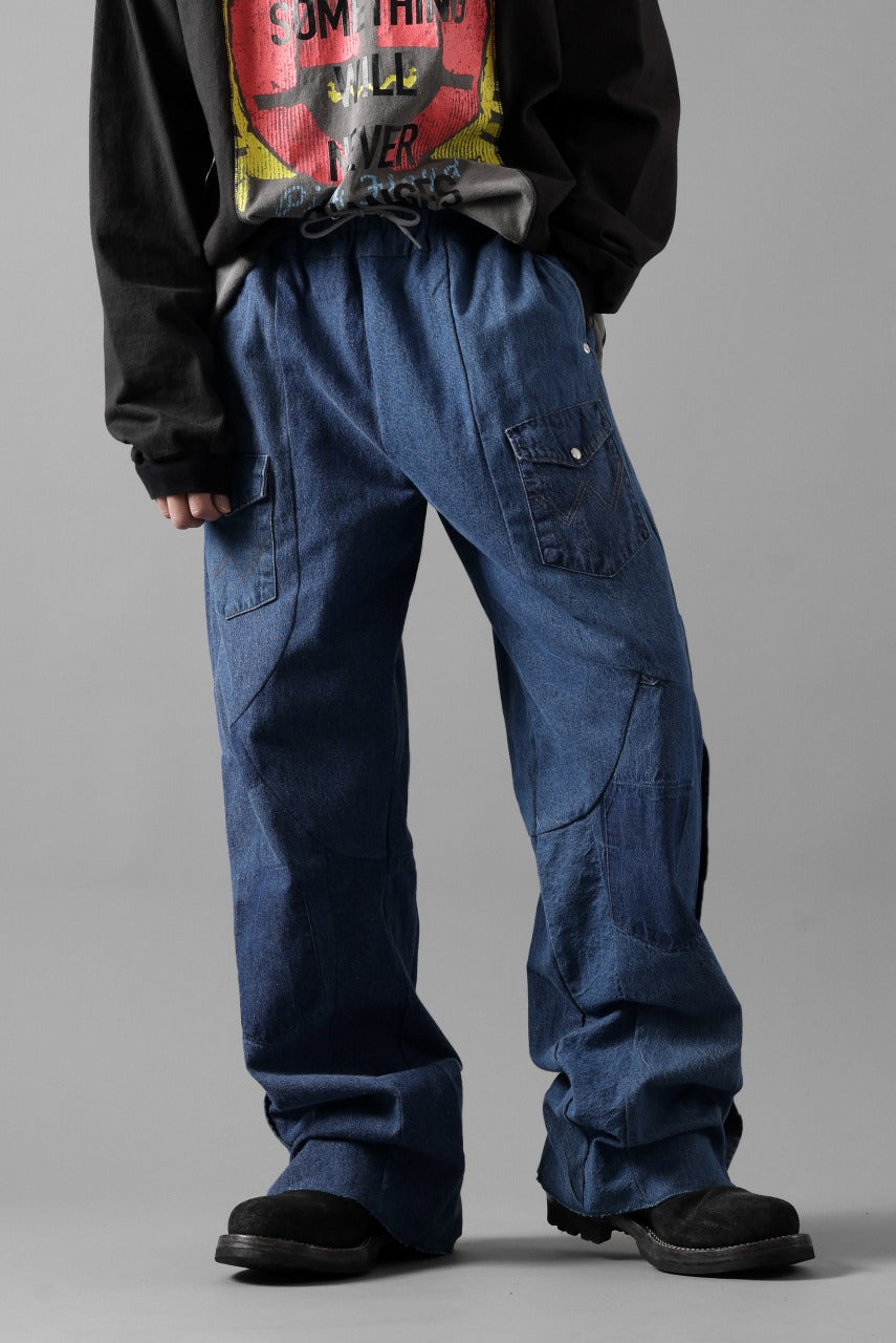 画像をギャラリービューアに読み込む, CHANGES LOOSEY REMAKE PANTS  / MADE BY VTG Wrangler SHIRT (INDIGO #B)