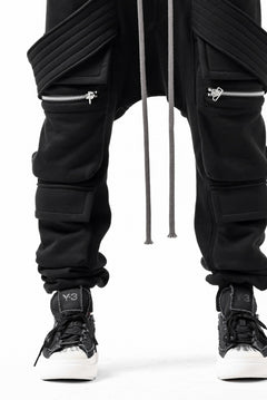 画像をギャラリービューアに読み込む, A.F ARTEFACT BELTED FLAP ZIP SARROUEL CARGO PANTS (BLACK)