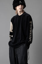 画像をギャラリービューアに読み込む, mastermind JAPAN VELOUR LS TEE / REGULAR FIT (BLACK)