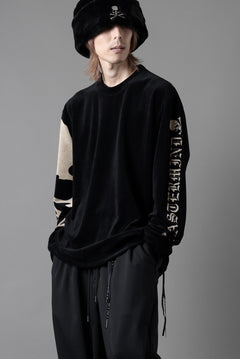 画像をギャラリービューアに読み込む, mastermind JAPAN VELOUR LS TEE / REGULAR FIT (BLACK)
