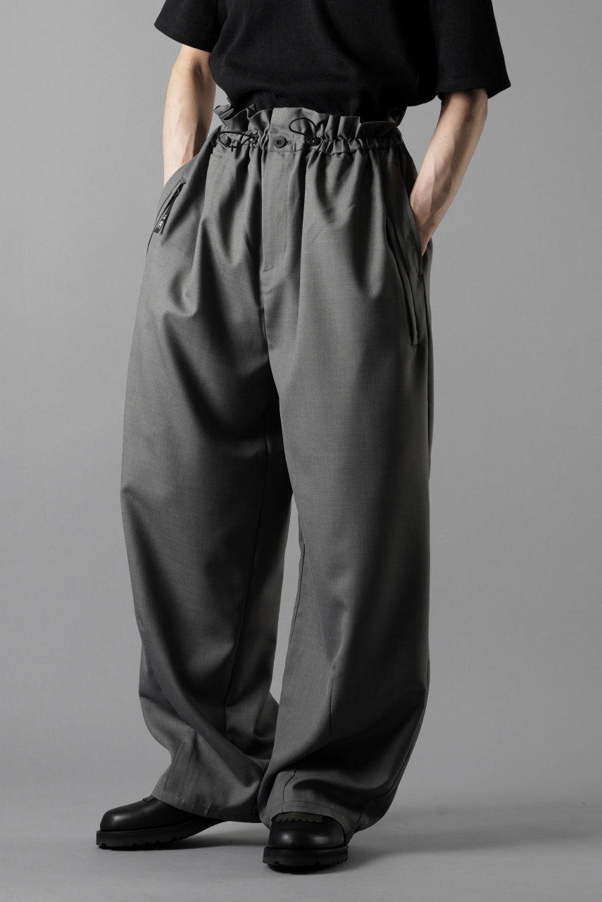 画像をギャラリービューアに読み込む, F/CE. TWIST WOOL WIDE TROUSERS (GRAY)
