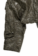 画像をギャラリービューアに読み込む, A.F ARTEFACT DROPCLOTCH WIDE PANTS / WASHER SYNTHETIC LEATHER (KHAKI)