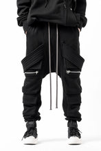画像をギャラリービューアに読み込む, A.F ARTEFACT BELTED FLAP ZIP SARROUEL CARGO PANTS (BLACK)
