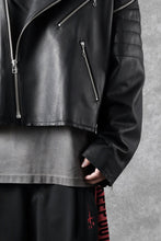 画像をギャラリービューアに読み込む, FACETASM×AVIREX ZIP DOUBLE RIDERS JACKET (BLACK)
