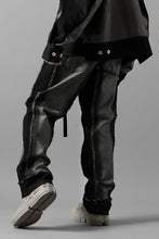 Load image into Gallery viewer, Feng Chen Wang RAW EDGE PATCHWORK TROUSERS (BLACK)