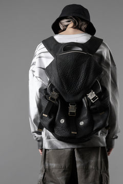 画像をギャラリービューアに読み込む, ierib Addiction Rucksack / Rough Bull Leather (BLACK)