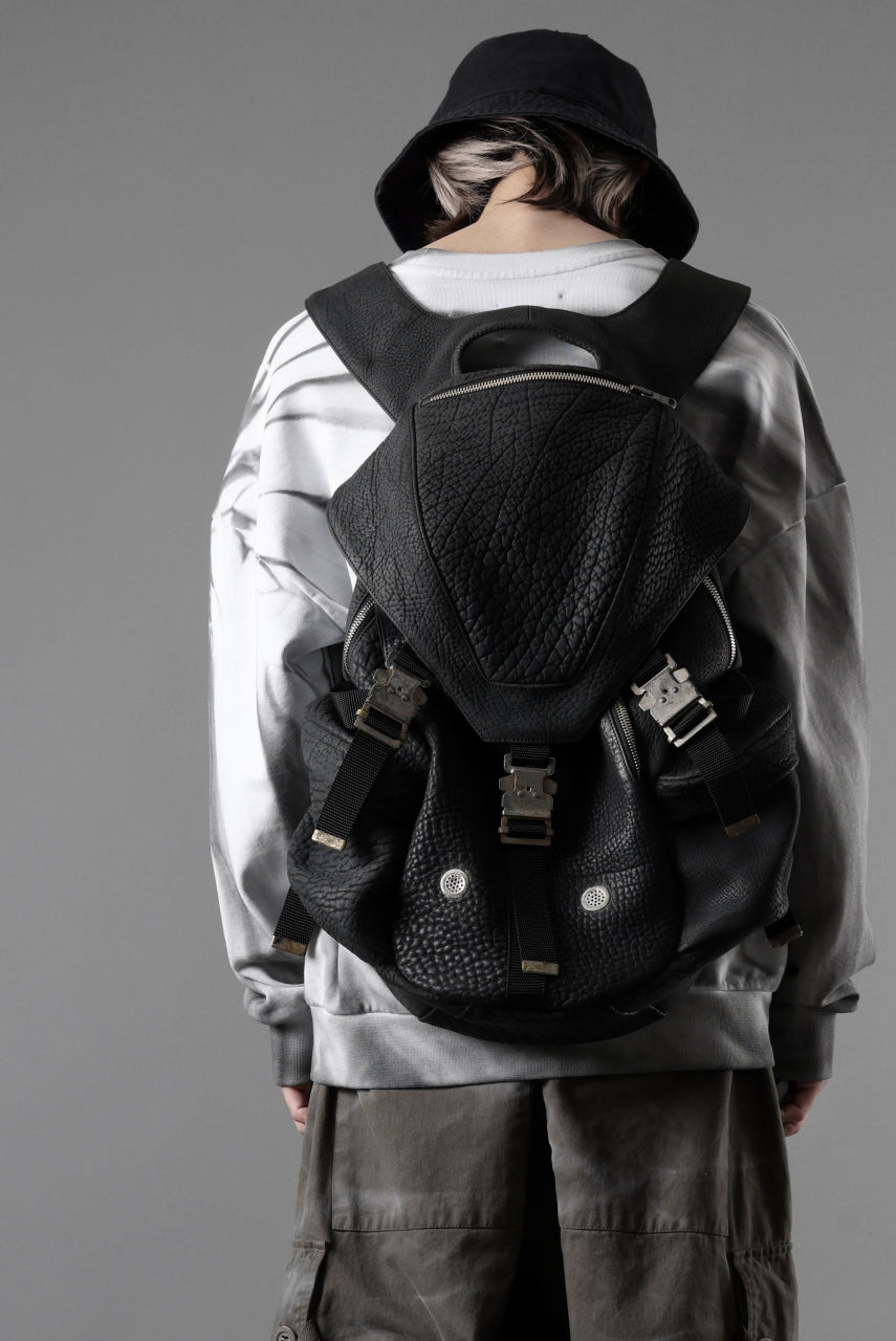 画像をギャラリービューアに読み込む, ierib Addiction Rucksack / Rough Bull Leather (BLACK)