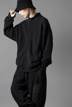 Load image into Gallery viewer, MASTERMIND WORLD LOUNGE FULL-ZIP TRACK JACKET / SOFTY BOA FLEECE (BLACK x CHARCOAL)