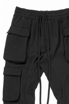 画像をギャラリービューアに読み込む, thom/krom MATMIX CARGO TROUSERS / STRUCTURED SOFT JERSEY (BLACK)